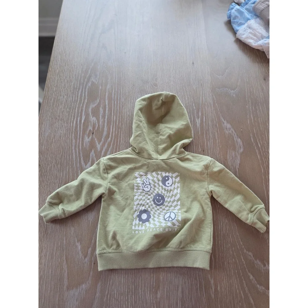 Little co baby boy hooded‎ sweater 3 mos